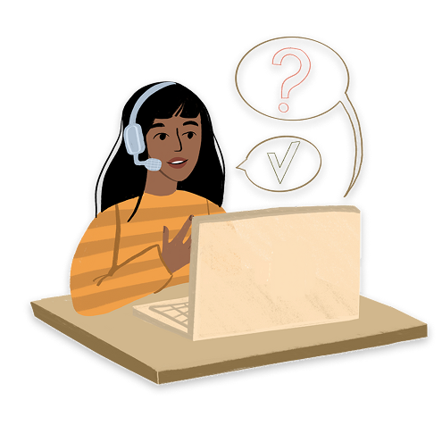 Customer support illustration